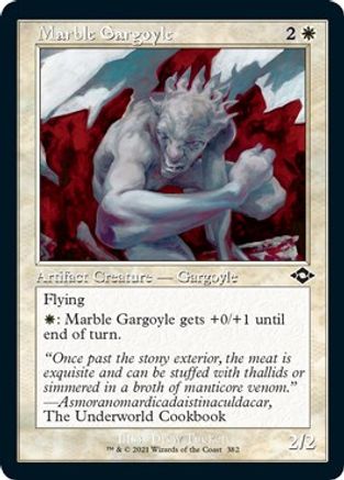 {C} Marble Gargoyle (Retro Frame) (Foil Etched) (Foil) [Modern Horizons 2] [MH2 382]