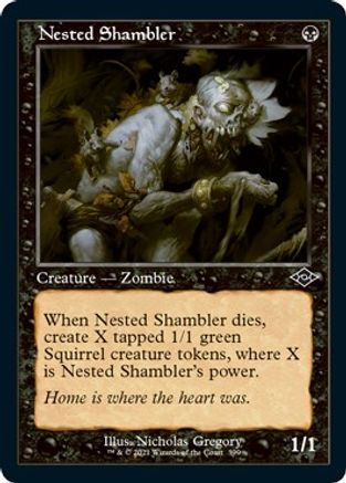 {C} Nested Shambler (Retro Frame) (Foil Etched) (Foil) [Modern Horizons 2] [MH2 399]