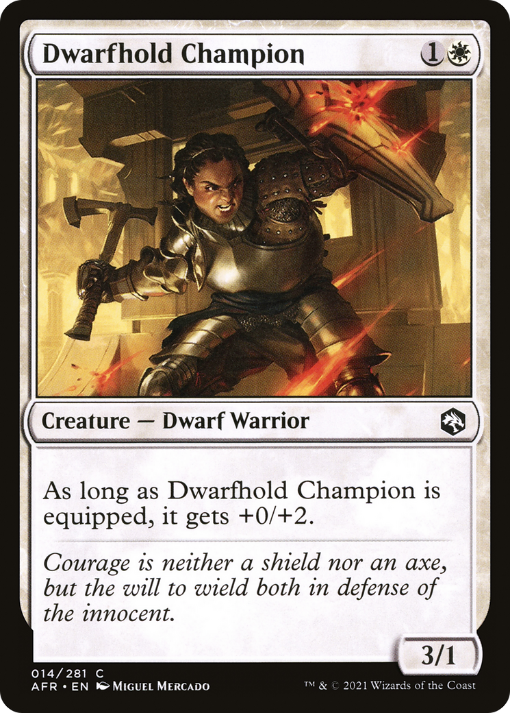 {C} Dwarfhold Champion [Dungeons & Dragons: Adventures in the Forgotten Realms][AFR 014]