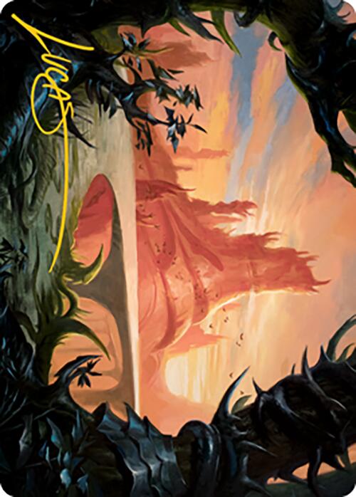 {A} Slagwoods Bridge Art Card (Gold-Stamped Signature) [Modern Horizons 2 Art Series][GS AMH2 079]