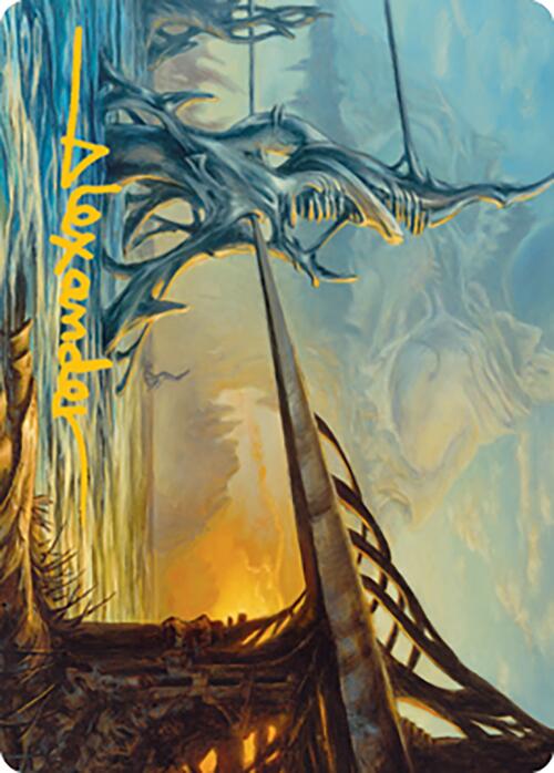 {A} Razortide Bridge Art Card (Gold-Stamped Signature) [Modern Horizons 2 Art Series][GS AMH2 076]
