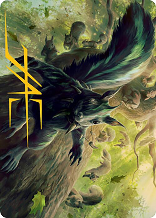 {A} Chatterfang, Squirrel General Art Card (68) (Gold-Stamped Signature) [Modern Horizons 2 Art Series][GS AMH2 068]