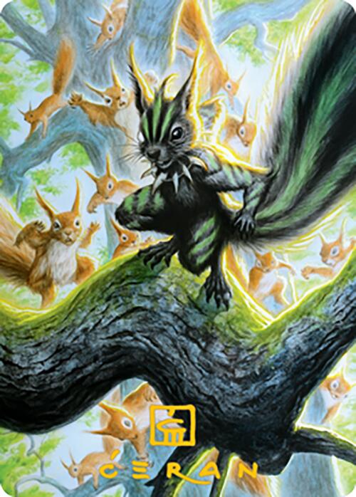 {A} Chatterfang, Squirrel General Art Card (67) (Gold-Stamped Signature) [Modern Horizons 2 Art Series][GS AMH2 067]