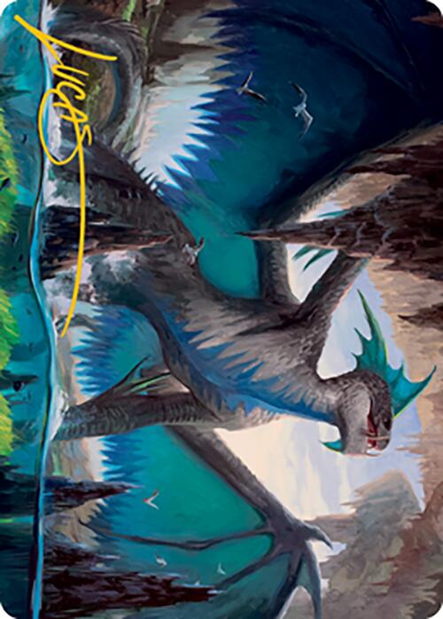 {A} Murktide Regent Art Card (Gold-Stamped Signature) [Modern Horizons 2 Art Series][GS AMH2 020]