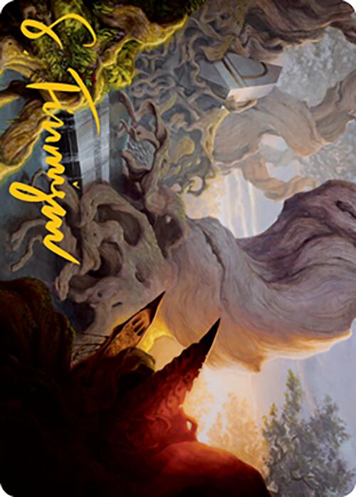{A} Yavimaya, Cradle of Growth Art Card (Gold-Stamped Signature) [Modern Horizons 2 Art Series][GS AMH2 066]