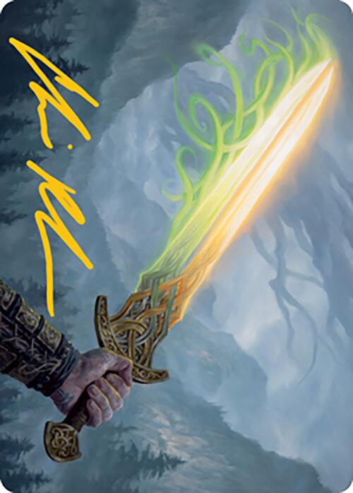 {A} Sword of Hearth and Home Art Card (Gold-Stamped Signature) [Modern Horizons 2 Art Series][GS AMH2 064]