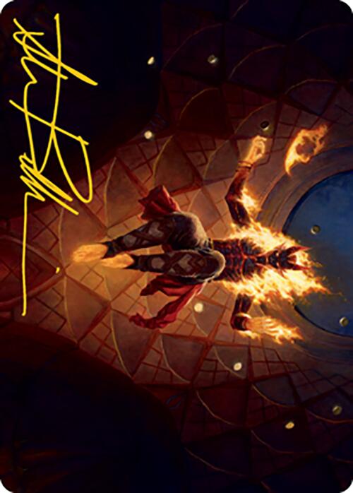 {A} Yusri, Fortune's Flame Art Card (Gold-Stamped Signature) [Modern Horizons 2 Art Series][GS AMH2 060]