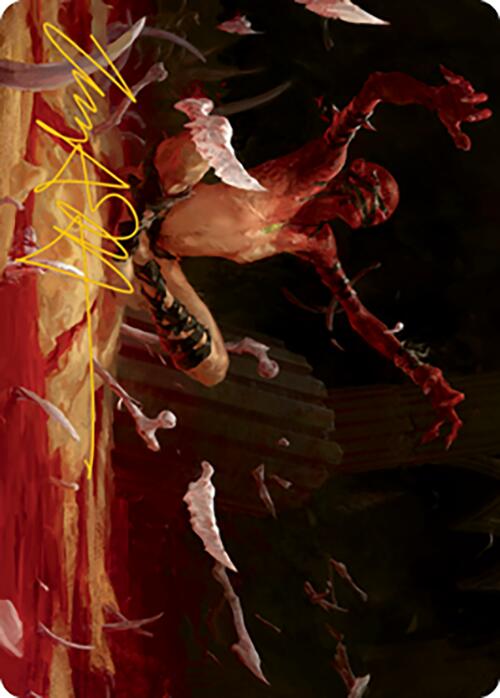 {A} Bone Shards Art Card (Gold-Stamped Signature) [Modern Horizons 2 Art Series][GS AMH2 027]