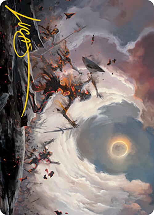 {A} Damn Art Card (Gold-Stamped Signature) [Modern Horizons 2 Art Series][GS AMH2 028]