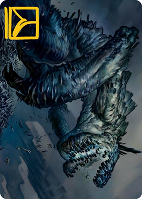 {A} Necrogoyf Art Card (Gold-Stamped Signature) [Modern Horizons 2 Art Series][GS AMH2 031]