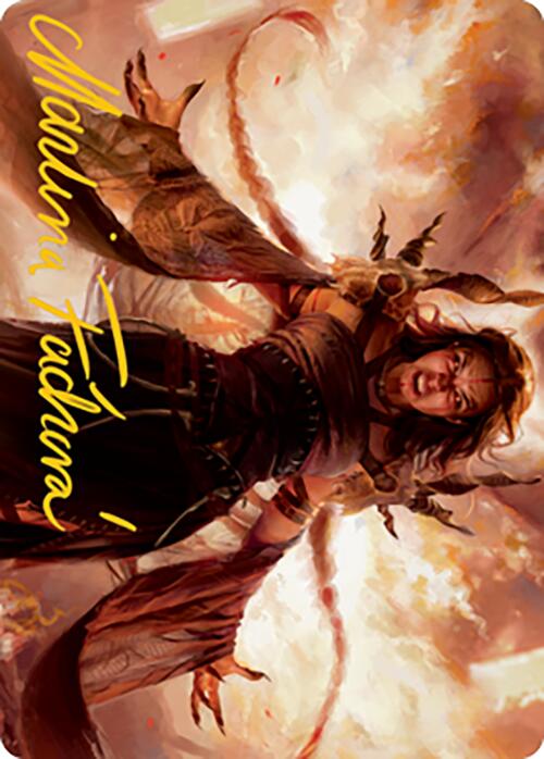 {A} Dragon's Rage Channeler Art Card (Gold-Stamped Signature) [Modern Horizons 2 Art Series][GS AMH2 035]