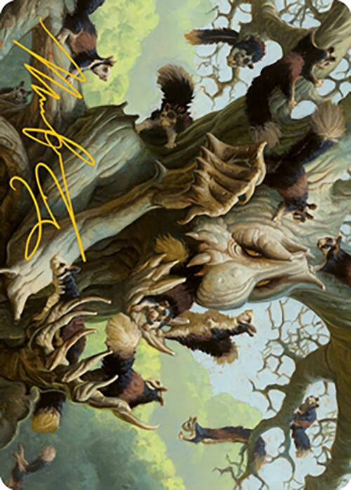 {A} Scurry Oak Art Card (Gold-Stamped Signature) [Modern Horizons 2 Art Series][GS AMH2 040]