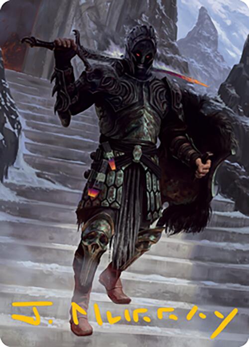 {A} Dakkon, Shadow Slayer Art Card (49) (Gold-Stamped Signature) [Modern Horizons 2 Art Series][GS AMH2 049]
