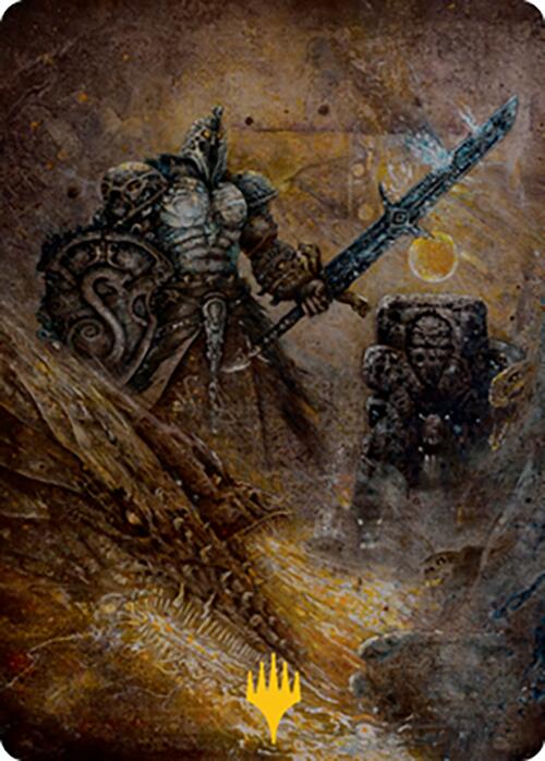 {A} Dakkon, Shadow Slayer Art Card (48) (Gold-Stamped Signature) [Modern Horizons 2 Art Series][GS AMH2 048]