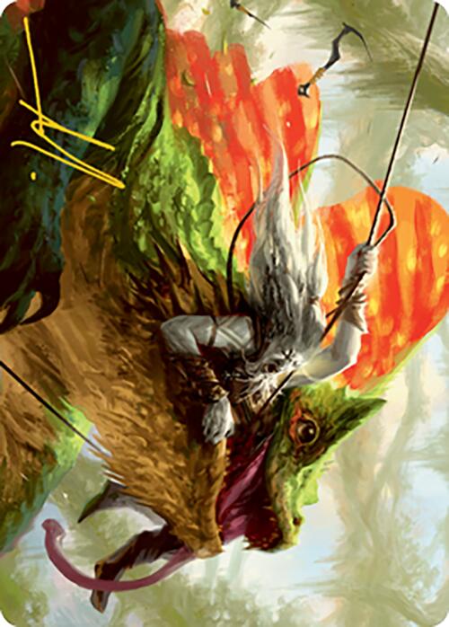 {A} Captured by Lagacs Art Card (Gold-Stamped Signature) [Modern Horizons 2 Art Series][GS AMH2 046]