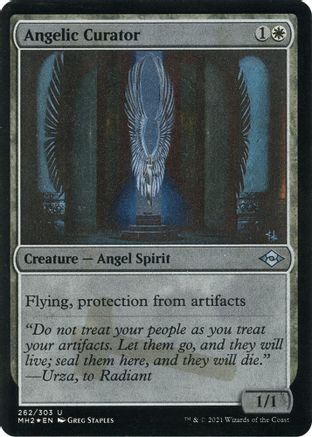 {C} Angelic Curator (Foil Etched) (Foil) [Modern Horizons 2] [MH2 262]