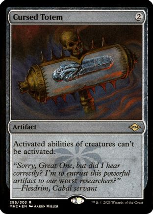 {R} Cursed Totem (Foil Etched) (Foil) [Modern Horizons 2] [MH2 295]