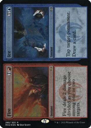 {R} Fire // Ice (Foil Etched) (Foil) [Modern Horizons 2] [MH2 290]