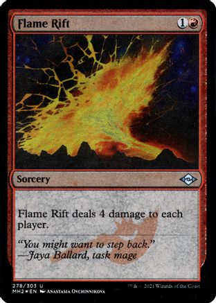 {C} Flame Rift (Foil Etched) (Foil) [Modern Horizons 2] [MH2 278]