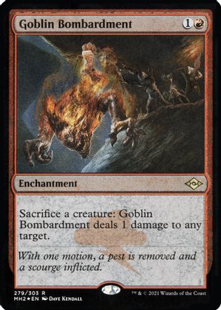 {R} Goblin Bombardment (Foil Etched) [Modern Horizons 2][ET MH2 279]
