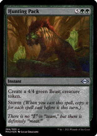{C} Hunting Pack (Foil Etched) (Foil) [Modern Horizons 2] [MH2 284]