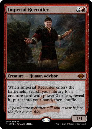 {R} Imperial Recruiter (Foil Etched) (Foil) [Modern Horizons 2] [MH2 281]