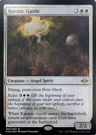 {R} Karmic Guide (Foil Etched) (Foil) [Modern Horizons 2] [MH2 263]