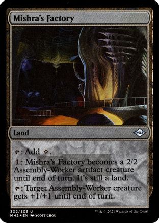 {C} Mishra's Factory (Foil Etched) (Foil) [Modern Horizons 2] [MH2 302]