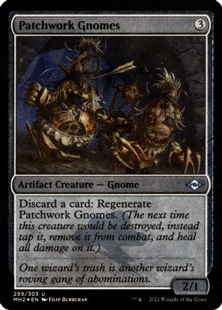 {C} Patchwork Gnomes (Foil Etched) (Foil) [Modern Horizons 2] [MH2 299]