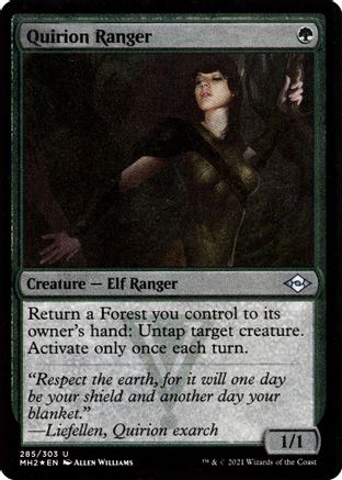 {C} Quirion Ranger (Foil Etched) (Foil) [Modern Horizons 2] [MH2 285]