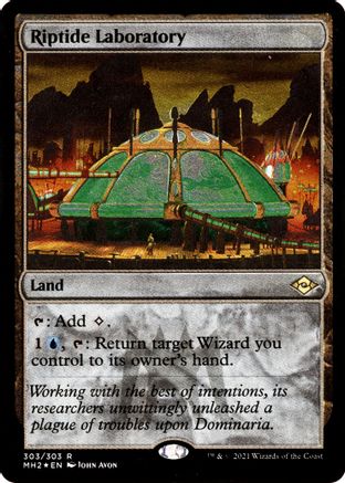 {R} Riptide Laboratory (Foil Etched) (Foil) [Modern Horizons 2] [MH2 303]