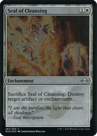 {C} Seal of Cleansing (Foil Etched) (Foil) [Modern Horizons 2] [MH2 264]