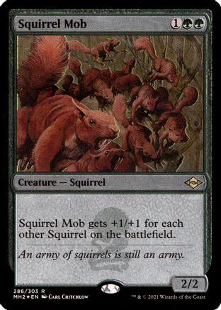 {R} Squirrel Mob (Foil Etched) (Foil) [Modern Horizons 2] [MH2 286]
