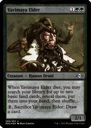 {C} Yavimaya Elder (Foil Etched) (Foil) [Modern Horizons 2] [MH2 288]