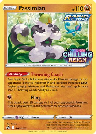 [PKM] Passimian (SWSH115) [Sword & Shield: Black Star Promos]