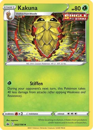[PKM] Kakuna (002/198) [Sword & Shield: Chilling Reign]