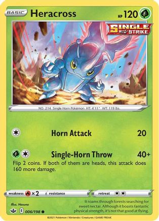 [PKM] Heracross (006/198) [Sword & Shield: Chilling Reign]
