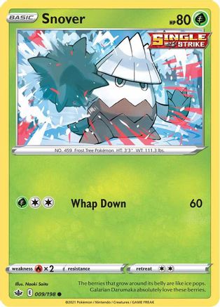 [PKM] Snover (009/198) [Sword & Shield: Chilling Reign]