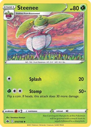 [PKM] Steenee (014/198) [Sword & Shield: Chilling Reign]
