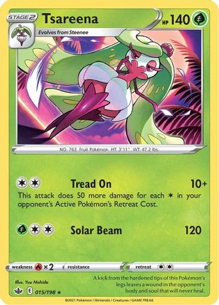 [PKM] Tsareena (015/198) [Sword & Shield: Chilling Reign]