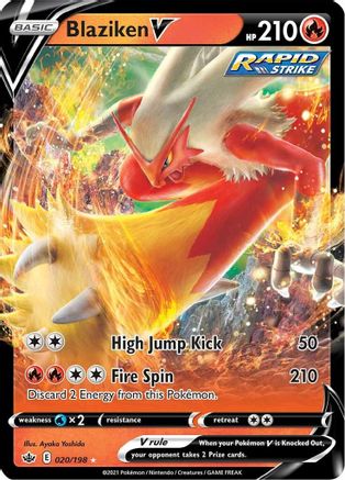 [PKM] Blaziken V (020/198) [Sword & Shield: Chilling Reign]