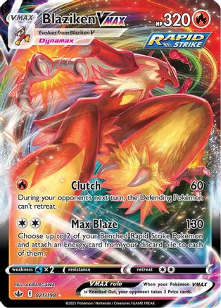 [PKM] Blaziken VMAX (021/198) [Sword & Shield: Chilling Reign]
