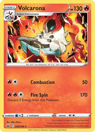 [PKM] Volcarona (024/198) [Sword & Shield: Chilling Reign]