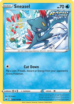 [PKM] Sneasel (030/198) [Sword & Shield: Chilling Reign]