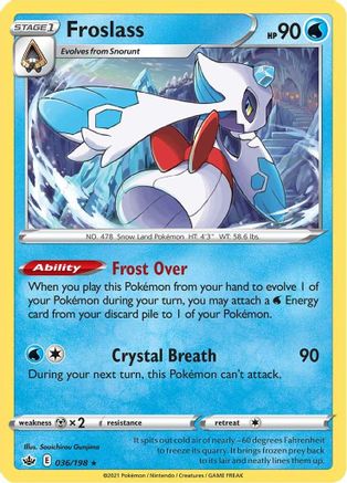 [PKM-R] Froslass (036/198) [Sword & Shield: Chilling Reign]