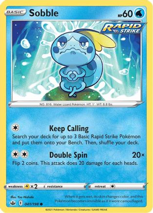 [PKM] Sobble (041/198) [Sword & Shield: Chilling Reign]