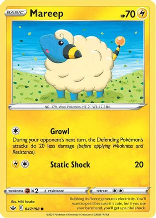 [PKM] Mareep (047/198) [Sword & Shield: Chilling Reign]