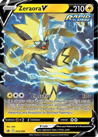 [PKM] Zeraora V (053/198) [Sword & Shield: Chilling Reign]