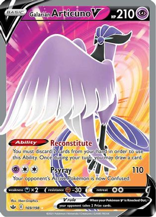 [PKM-R] Galarian Articuno V (169/198) [Sword & Shield: Chilling Reign]