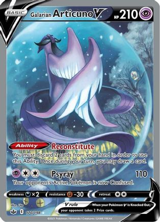[PKM-R] Galarian Articuno V (170/198) [Sword & Shield: Chilling Reign]